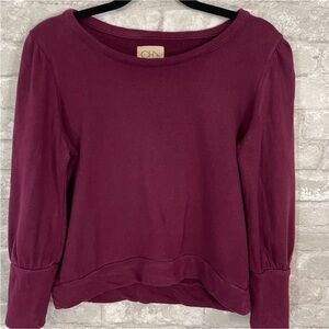 Chaser Puff Sleeve Cropped Sweatshirt